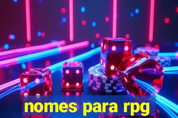 nomes para rpg